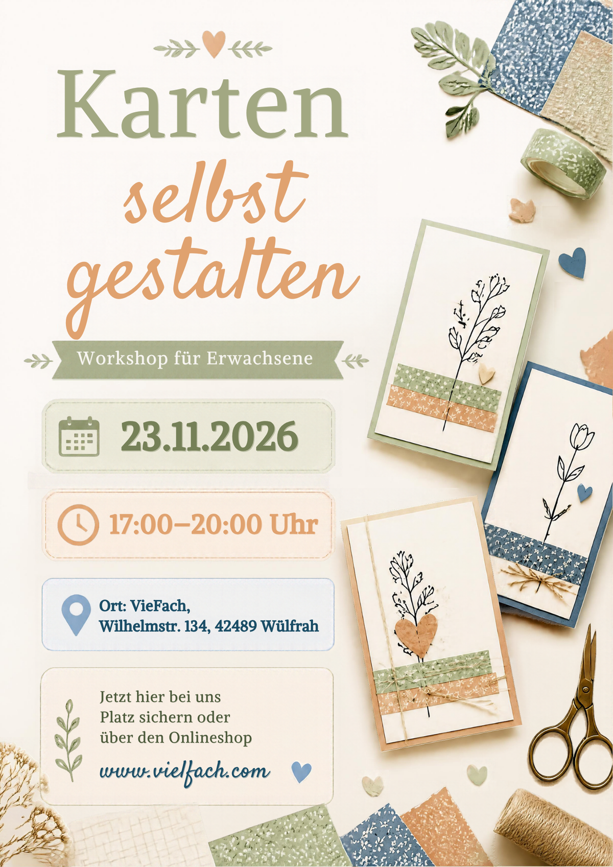 23.11.26 Weihnachtskarten und Verpackung selbst erstellen